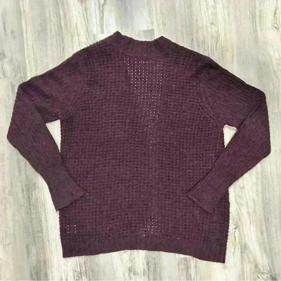 Stitch Fix RD Style Chunky Knit Open Cardigan Sweater Pockets Burgundy Size L - Picture 7 of 7